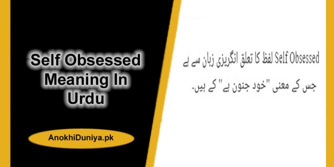 Self Obsessed Meaning in Urdu [Full Definition]